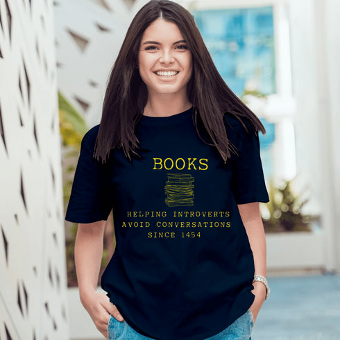 Books Introvert T-shirt