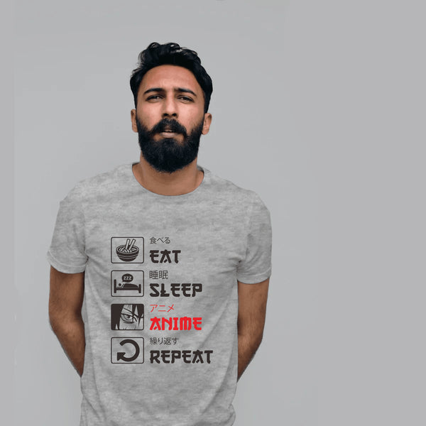 Eat Sleep Anime T-Shirt