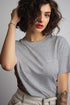 Melange Grey Plain T-shirt