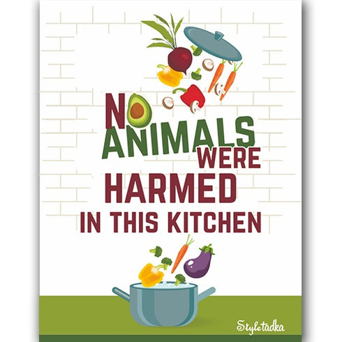 No Animals Harmed  Fridge Magnet