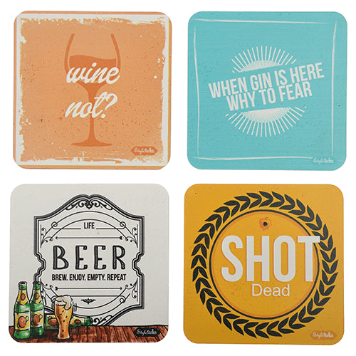 Alcohol Theme Acrylic Coasters