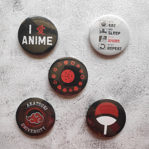 Anime Badges - Pack of 5 - Styletadka