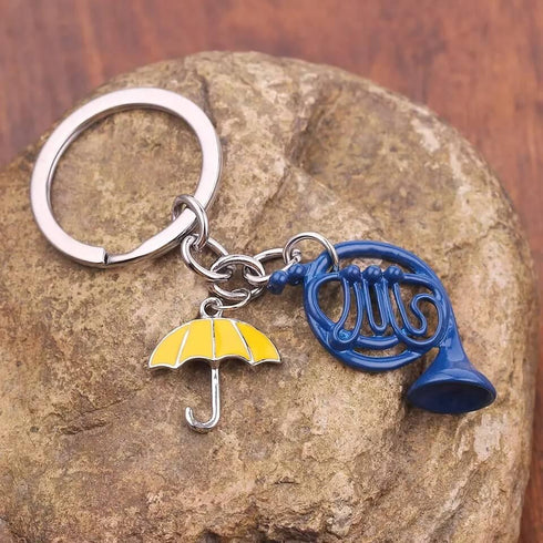 Blue French Horn HIMYM Keychain - Styletadka