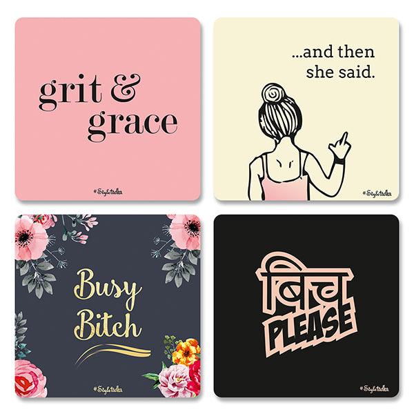 Boss Girl II Coaster Set