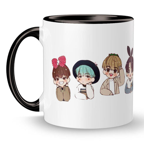 BTS Cartoon Characters Mug - Styletadka