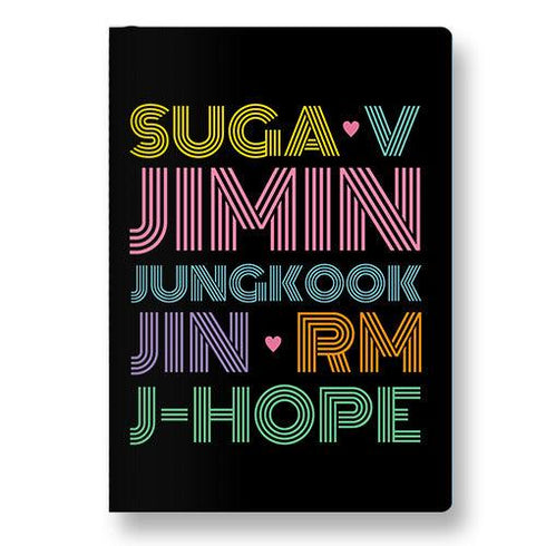 BTS Character Names Pocket Diary - Styletadka