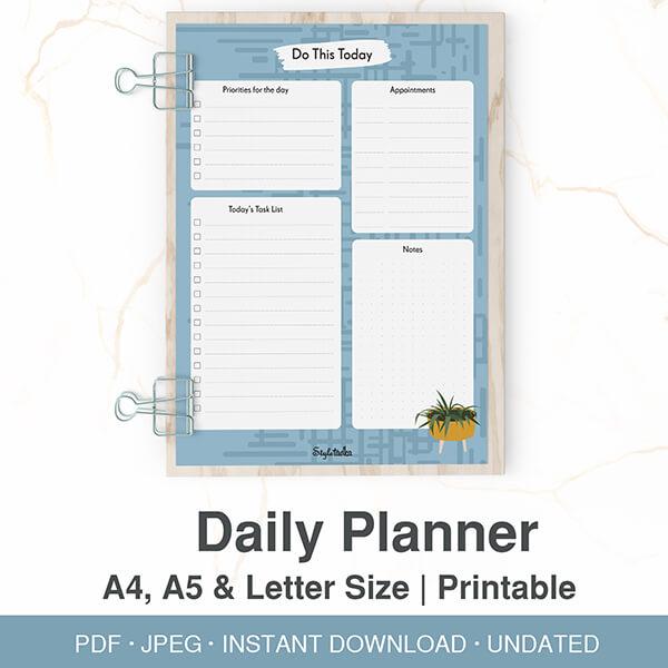 Do This Today - Printable Daily Planner