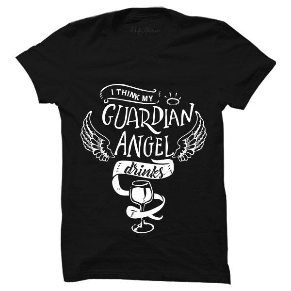 Guardian Angel Drinks T-shirt - Styletadka