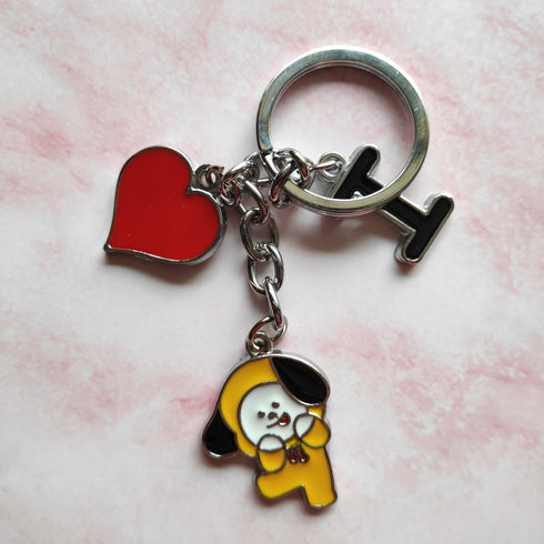 I Love BT21 Metal Keychains - Styletadka