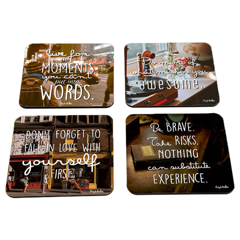 Life Manifesto Acrylic Coasters