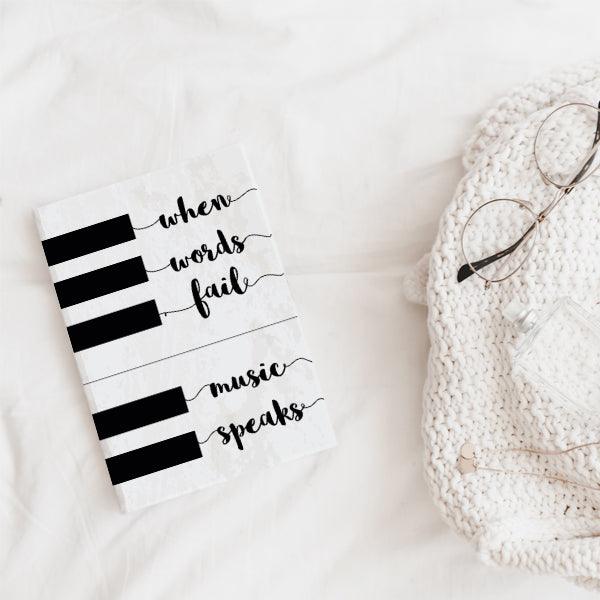 Music Speaks Notebook - Styletadka