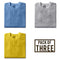 Pack of Three (Sky Blue, Melange Grey, Yellow)