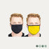 Plain Mask Set 1 (Pack of 2) - Black, Yellow - Styletadka