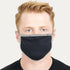 Plain Mask Set 8 (Pack of 3) - Black, Blue, Black - Styletadka