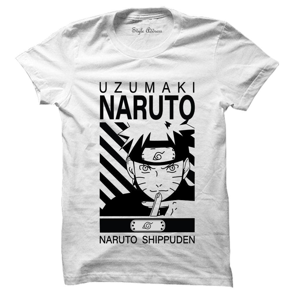 Naruto Uzumaki Shippuden Men's Crunchyroll Anime T-Shirt Black